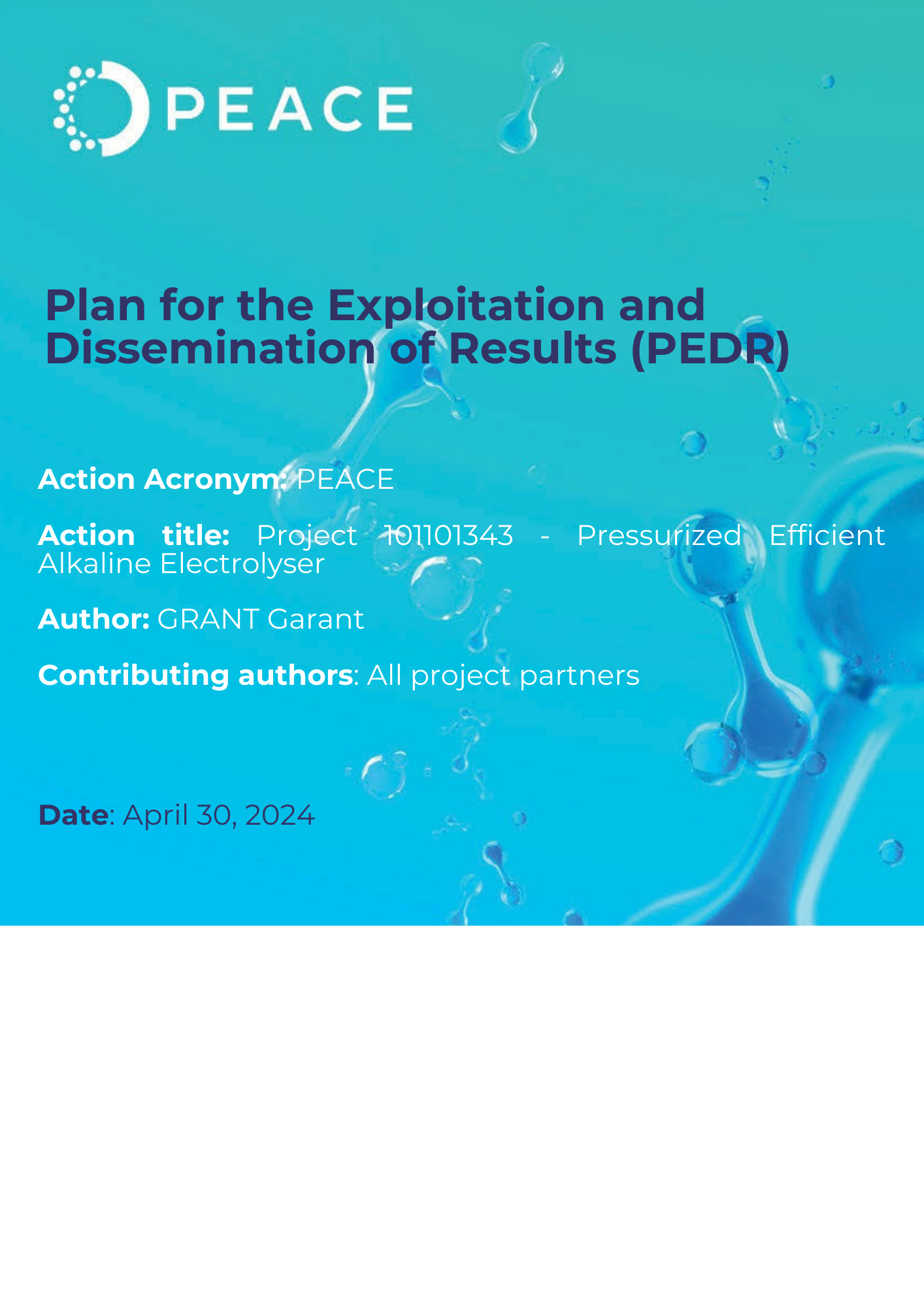 PEACE Communication, Dissemination, and Exploitation strategy